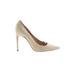 Dolce & Gabbana Heels: Slip On Stilleto Cocktail Ivory Solid Shoes - Women's Size 40 - Pointed Toe