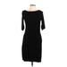 Banana Republic Cocktail Dress - Sheath: Black Solid Dresses - Women's Size 10