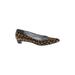 Calvin Klein Flats: Brown Leopard Print Shoes - Women's Size 6 1/2 - Pointed Toe