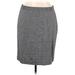 Nine West Casual Skirt: Gray Tweed Bottoms - Women's Size 16