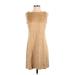 Tommy Bahama Casual Dress - Mini Crew Neck Sleeveless: Tan Print Dresses - New - Women's Size X-Small