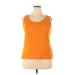 Lands' End Tank Top Orange Scoop Neck Tops - Women's Size 18