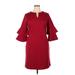 J. McLaughlin Casual Dress: Burgundy Dresses - Women's Size X-Large