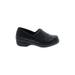 Cushion Aire Mule/Clog: Loafers Wedge Casual Black Solid Shoes - Women's Size 7 - Round Toe