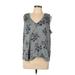 Maurices Sleeveless Blouse: Gray Tops - Women's Size Large
