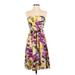 The Limited Cocktail Dress: Purple Print Dresses - Women's Size 4