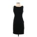 Gap Casual Dress - Sheath Scoop Neck Sleeveless: Black Print Dresses - Women's Size 4