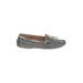 Tod's Flats: Boat Shoes Platform Casual Gray Polka Dots Shoes - Women's Size 36.5 - Almond Toe