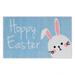 Hoppy Easter Bunny Light Blue Kitchen Rug by Mohawk Home in Light Blue (Size 24 X 40)