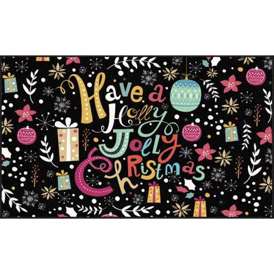 Jolly Christmas Multi Kitchen Rug by Mohawk Home in Multi (Size 24 X 40)