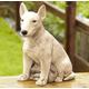 Handmade Stone Staffordshire Bull Terrier Dog Statue, Figurine, Statues For Garden, Dog Loss Gift, Bull Ornaments