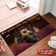 German Shepherd Doormat, Spoiled Rotten Dog Germany Rug, Custom Mat, Photo Housewarming Gifts