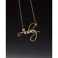 Custom Gold Name Necklaces - Personalized Necklace Jewelry 14K Solid Christmas Gift Nn1