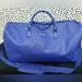 Jessica Simpson Bags | Jessica Simpson Oversized Weekender Duffel Travel Bag Blue Gold Oversized Blue | Color: Blue | Size: Os