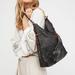 Free People Bags | Free People Gramercy Washed Hobo Bag In Black Grey Vegan Leather | Color: Black/Gray | Size: Os