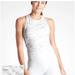 Athleta Tops | Athleta Womens White Gray Shanti Crop Tank Top Racer Back Size L | Color: Gray/White | Size: L