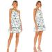 Free People Dresses | Free People Womens All Mine Mini Dress S One Shoulder Ivory Floral | Color: Blue/White | Size: S