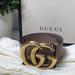 Gucci Accessories | Gucci Sz 36 Nude Marmont Gg Buckle Belt | Color: Gold/Tan | Size: 36