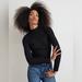 Madewell Sweaters | Madewell Black Merino Wool & Alpaca-Blend Mockneck Sweater, Size Xs | Color: Black | Size: Xs