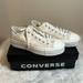 Converse Shoes | Converse Chuck Taylor All Star Platform Bridal Tonal Embroidery Sneakers | Color: Cream | Size: 8
