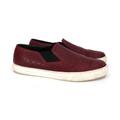 Gucci Shoes | Gucci Microguccissima Leather Slip On Burgundy Slip On Sneakers 10 Red Shoes | Color: Black/Red | Size: 10