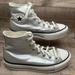 Converse Shoes | Converse Chuck Taylor Hi Top Shoes Womens 8.5 8 1/2 As Metallic Platform 569238c | Color: Silver/White | Size: 8.5