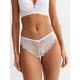 New Look White Lace Diamanté Thong, White, Size 16, Women