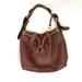 Dooney & Bourke Bags | Dooney & Bourke Brown Drawstring Pebble Grain Leather Hobo/Bucket Bag | Color: Brown/Gold | Size: Os