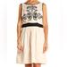 Anthropologie Dresses | Leifnotes | White Embroidered Fit & Flare Dress | Color: Black/Cream | Size: 12