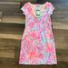 Lilly Pulitzer Dresses | Lilly Pulitzer Harper Dress Pink Pout Too Much Bubbly Size Xxs Nwt | Color: Orange/Pink | Size: Xxs