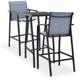 Ensemble de bar de jardin 3 pcs Noir et gris - Vidaxl