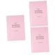 SHINEOFI 3pcs Wedding Book Engagement Planner A5 Binders Bridal Book Planner Wedding Checklists Romantic Gift Wedding Favors Wedding Planner Binder Journals Pink Coil Hard Shell Paper Bride