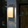 Solar Outdoor Wall Lights, Dusk to Dawn Wall Lamp,Lights Sensor Security Lights, IP64 Waterproof Sensor Porch Lights Exterior Solar Powered Outdoor Lights for Front Door Yard Garage Garden Patio Deck