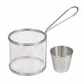 Fry Strainer Oil Skimmer Round Chip Baskets Oil Filters Frying Nets Chip Chef Kitchen Baskets Colanders Kitchen Accessories Kitchen Fried Frying (Color : 2pcs)