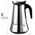 EPIZYN coffee machine Coffee machine suitable stainless steel Induccion Expresso Classica Moka Coffee Coffee Maker coffee maker (Color : 6 cups-stainless, Size : EU)