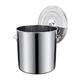 Heavy Large Cooking Pot, Stainless Steel Stock Pot with Lid, Stainless Steel Stock Pot Home Brew Pot Cooking Pot (Size : 25 * 24cm(12L))