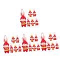 BESTonZON 24 Pcs Year of The Rabbit Doll Pendant Year of The Rabbit Mascot Plush Rabbit Toys New Year Mascot Rabbit Supple Rabbit Doll Plush Rabbit Stuffed Toy Short Plush Bunny Red Animal