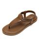 Summer Women's Thong Sandals Women's Wide Sandals Women's Sandals Women's Flat Sandals Retro Flat Women's Sandals Solid Color Sandals Women's Casual Sandals Open Toe Sandals Brown