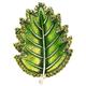 Brooch Pins Lapel Pin Large,Enamel Leaf Brooches Plants Brooch Pins Accessories Size: 4.3 * 3.1Cm Jewelry Gift