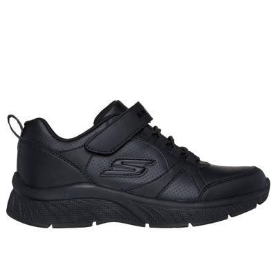 Skechers Girl's Microspec Plus - School Sweets Sneaker | Size 3.0 | Black | Synthetic | Machine Washable