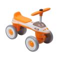 Baby Balance Bike, Four Wheeled Interactive Safety Comfortable Seat Toddler Balance Bike Cool Music and Lighting 30kg Load Nonslip Handle Low Noise Baby Walker Balance Bike