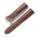 LQXHZ Men's And Women's Leather Straps Folding Buckle Strap, (Color : Brown rose buckle, Size : 15mm)