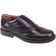 Mens New Black Leather Brogues Shoes Size UK 6 7 8 9 10 11 12 13 14 (UK 8, Black)