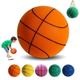 TLTAQZTT Silent Basketball | 2024 New Handleshh Silent Basketball Dribbling Indoor | Hush Handle Foam Training Ball | Quiet Bounce No Noise Basketball (Color : Orange, Size : No.7)