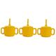 Abaodam 3pcs Silicone Water Cup Bottles Shaker Bottle Training Cup Trainer Spill Drinking Glasses Water Cup Child Cup Drinking Cup