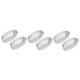 Alipis 6 Pcs Household Baking Plate Stainless Steel Toaster Oven Gummy Molds Oval Silicone Muffin Molds Aluminum Cake Pans Molde De Baking Pan Cake Baking Tray D08 Mini Chocolate Stick