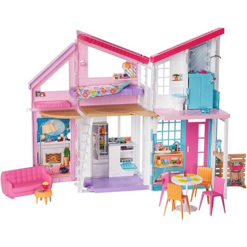 "Puppenhaus BARBIE ""Malibu Haus"" Puppenhäuser rosa Kinder Barbie"