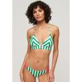 Bügel-Bikini-Top SUPERDRY "STRIPE CHEEKY BIKINI BOTTOMS" Gr. XS, N-Gr, grün (green stripe) Damen Bikini-Oberteile Ocean Blue