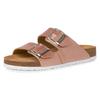 Pantolette TAMARIS, Damen, Gr. 36, rosa (roségoldfarben), Lederimitat, casual, Schuhe, Sommerschuh, Schlappen mit gepolstertem Fußbett