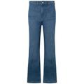 Slim-fit-Jeans PEPE JEANS "Jeans SLIM FIT FLARE UHW RETRO" Gr. 29, Länge 34, blau (blue rigid d) Damen Jeans Röhrenjeans